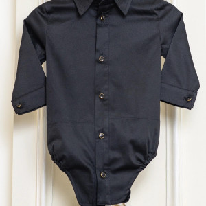Costum elegant lux Black Shirt - Img 3