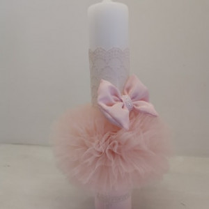 Lumanare botez Pink Bow - Img 2