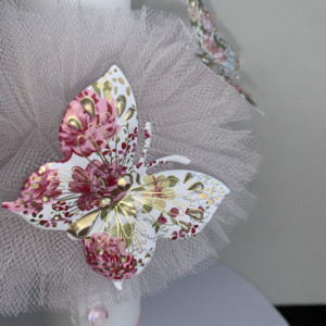Lumanare botez Pink Butterflies - Img 2