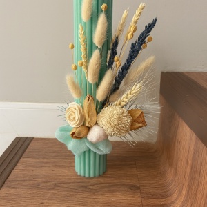 Lumanare de botez Autumn Mint Green