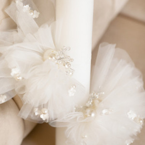 Lumanare de botez extravaganta Rosie - Img 3