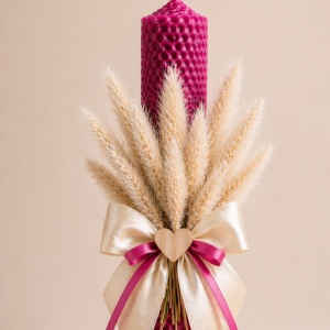 lumanare-de-botez-fuchsia