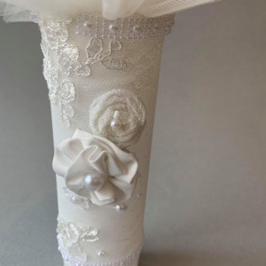 Lumanare de botez Lace Love - Img 2