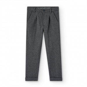 Pantaloni baieti Boboli 737029 gri - Img 2