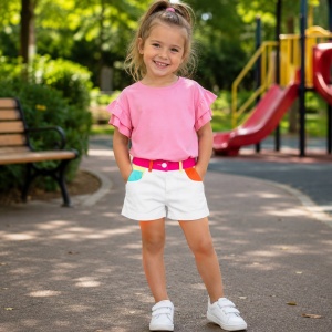 Pantaloni scurti fete Boboli 408057