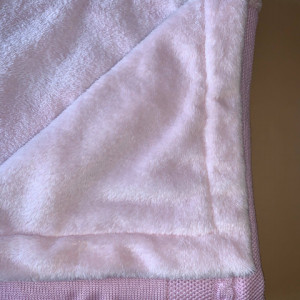 Patura bebelusi cu blanita Flamingo Fluff - Img 2
