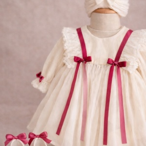 rochite botez cu panglica fuchsia