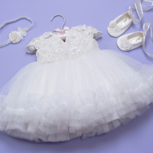 Set botez 3 piese Angel Flower - Img 5