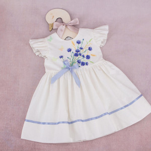 Set botez 3 piese Blue Flower - Img 4
