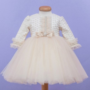 Set botez 3 piese dantela si tulle Moondust - Img 3
