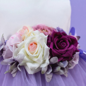 Set botez 3 piese Purple Bouquet - Img 4