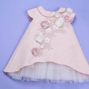 Set botez 4 piese Silk Petals - Img 3