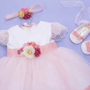 Set botez 4 piese Sweet Flower - Img 3