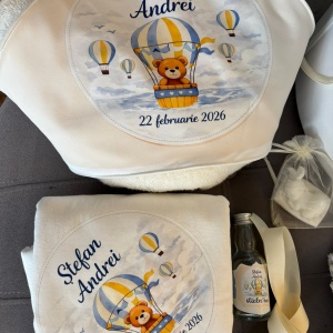 Trusou botez complet personalizat Balloon Trip - Img 4