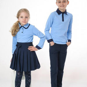 bluze baieti scoala bleu RB1