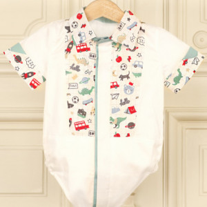 Costum baieti botez lux Dino Time - Img 3
