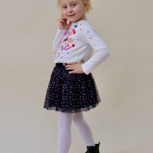 fusta bleumarin cu buline Boboli 427070 
