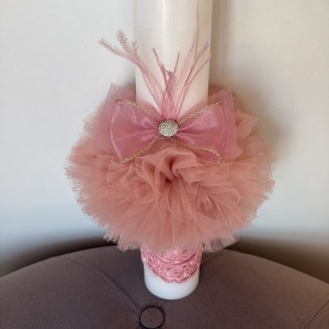 Lumanare botez Royal Pink