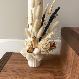 Lumanare de botez Autumn White