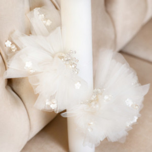 Lumanare de botez extravaganta Rosie - Img 4