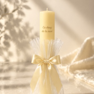 Lumanare de botez personalizata Lemon