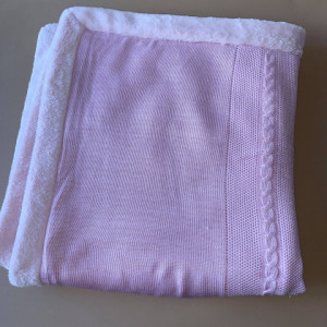 Patura bebelusi cu blanita Flamingo Fluff
