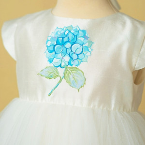 Rochie de lux Blue Hortensia - Img 5