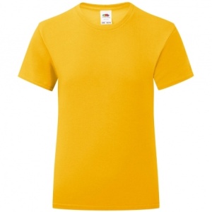 tricou copii fruit of the loom galben fata
