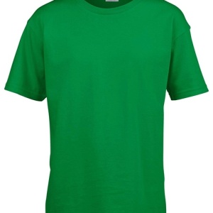 Tricou scoala unisex Gildan verde
