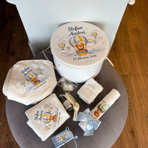 Trusou botez complet personalizat Balloon Trip