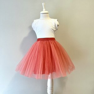 Fustita din tulle Karina Living Coral - Img 3