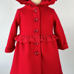 Palton de iarna Anais rosu