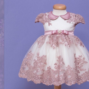 Rochie botez Floral Julie