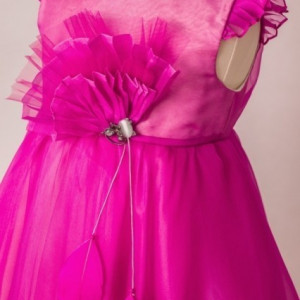 Rochie de lux Fuchsia Bird - Img 2