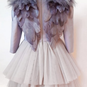 Rochie eleganta lux Ivory Silver Angel - Img 7