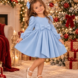 Rochie fete Winter Bianca Baby Blue