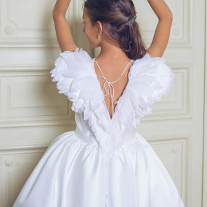Rochita lux Angel Wings din tafta Mikado - Img 5