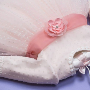 Set botez 3 piese roz pudra ‘Blush Delight’ - Img 2