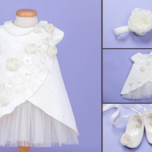Set botez 4 piese Vanilla Flower