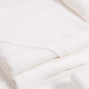 Trusou botez lux din muselina white - Img 2