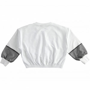 bluza adolescente alba