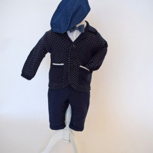 costum botez bleumarin