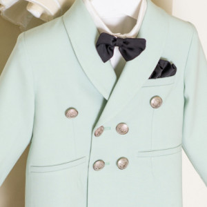 Costum baieti lux Elegant Gentleman Babyblue - Img 3