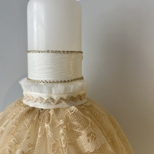 Lumanare botez Cream lace - Img 2