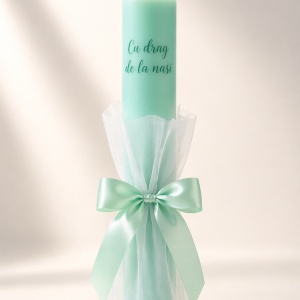 Lumanare de botez personalizata Sea