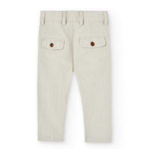 pantaloni baieti bej Boboli 