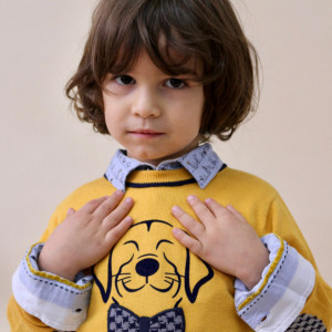 pulover galben baieti 717308 Boboli