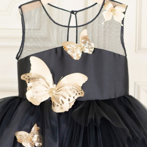 Rochie fete lux Gold Butterfly - Img 3