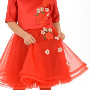 Rochie rosie Leia - Img 3