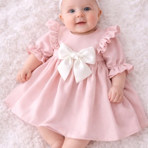 Rochita de botez fete Maria Pink